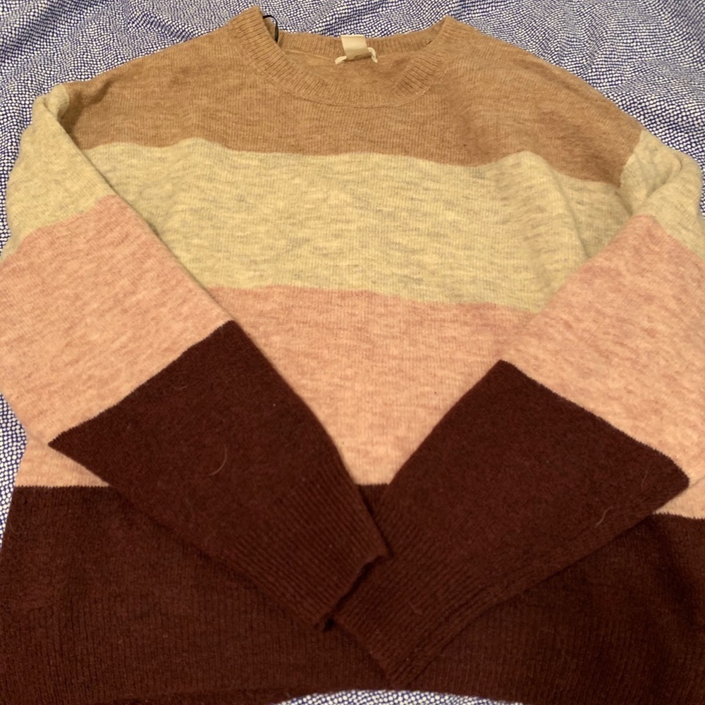H&M Striped Sweater, size XL